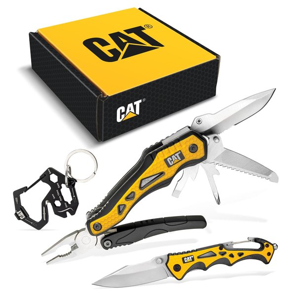 Caterpillar 2Pc Multi-Tool/Knife Set With Gift Box 240358